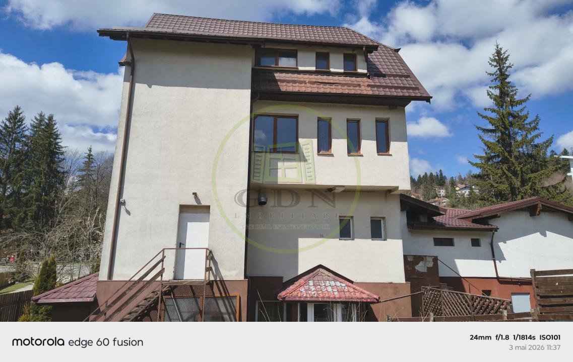 Proprietate mixtă  – spațiu comercial și casă, situată central în Predeal, Bv,