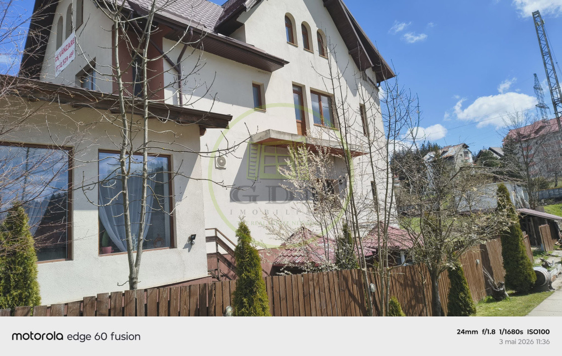 Proprietate mixtă  – spațiu comercial și casă, situată central în Predeal, Bv,