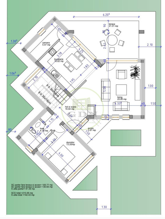 Casa 4 camere, teren 720 mp, Carcea, zona Banu Maracine