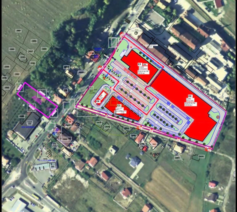 Teren de vânzare -Reghin - str. Pandurilor 1840 mp  