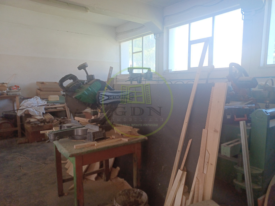 De vanzare fabrica mobilier lemn masiv sculptat + confectii metalice 