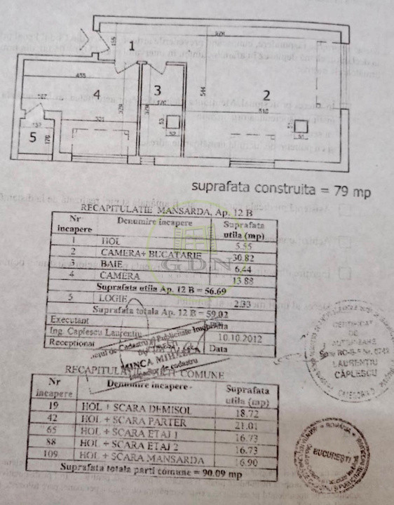 Apartament 2 camere | Semidecomandat | 56 mp | Centrală proprie | Bucureștii Noi
