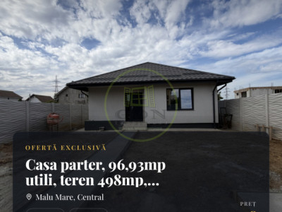 Casa parter, 96,93mp utili, teren 498mp, Preajba , zona Capsunarie