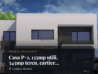 Casa P+1, 135mp utili, 343mp teren, cartier Brestei zona Promenada Mall