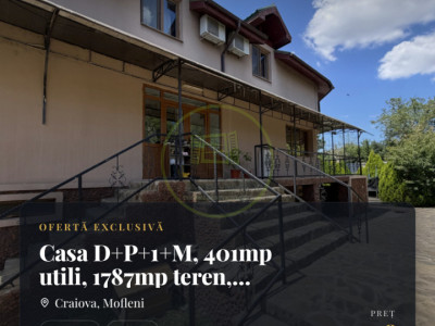 Casa D+P+1+M, 401mp utili, 1787mp teren, zona Water Park