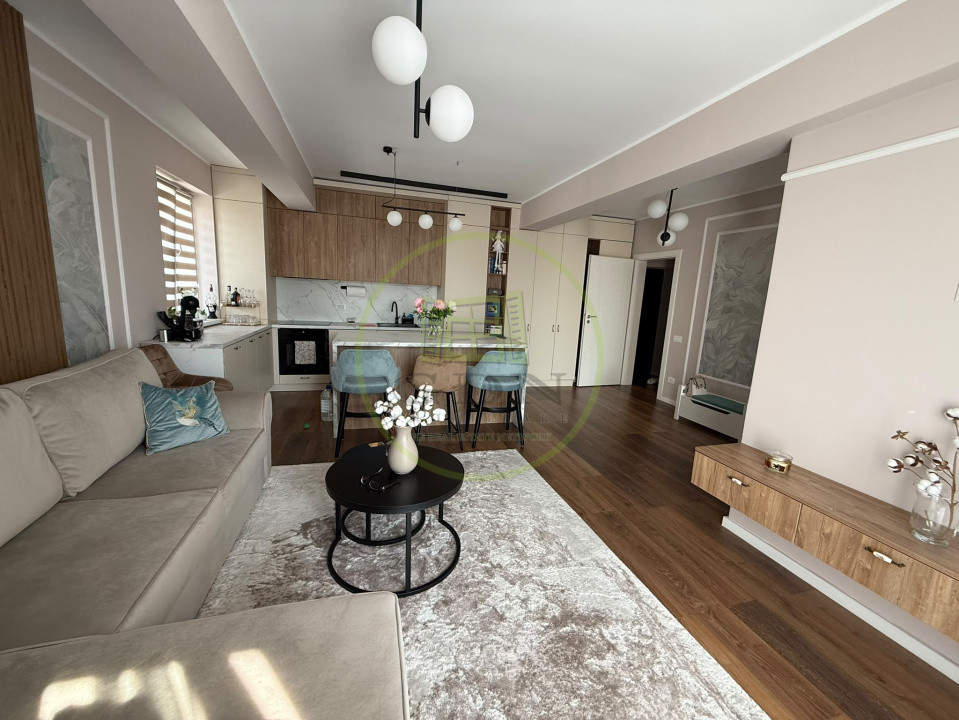 Apartament 2 camere, open-space, 55 mp, Veterani, Zona Parcul Romanescu 