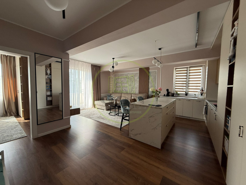Apartament 2 camere, open-space, 55 mp, Veterani, Zona Parcul Romanescu 