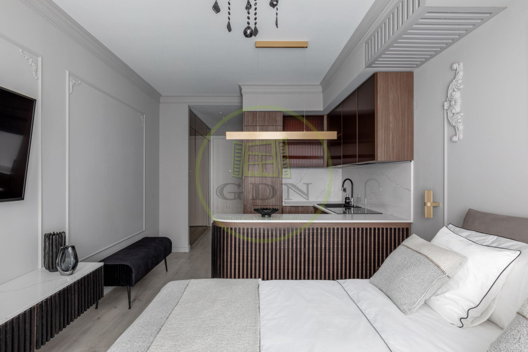 Studio premium | WIN Herăstrău | Design interior de autor | Complet mobilat 