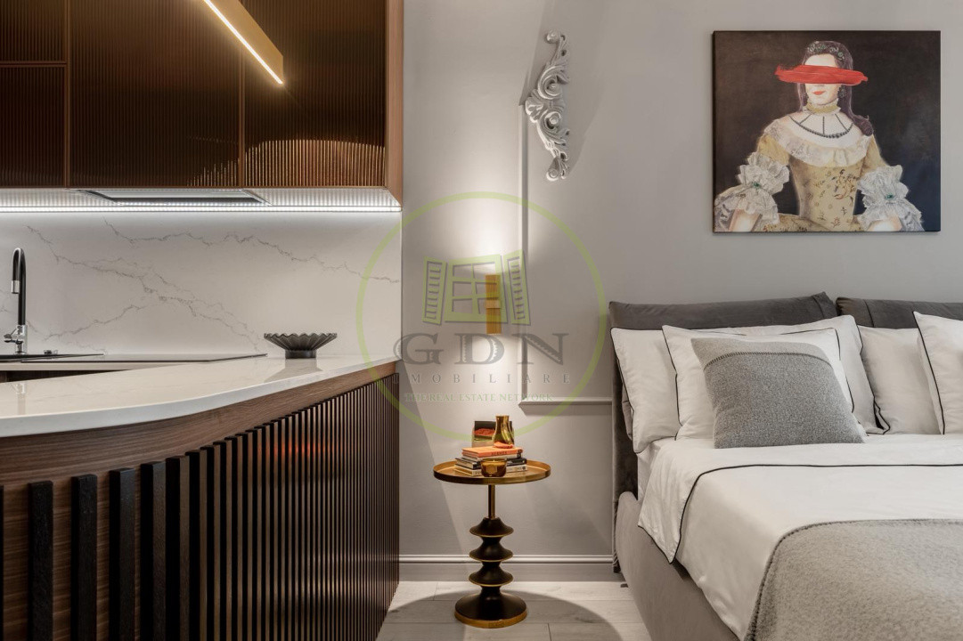 Studio premium | WIN Herăstrău | Design interior de autor | Complet mobilat 