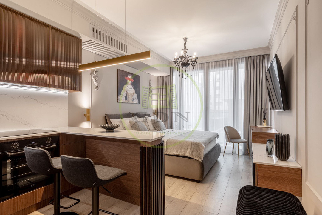 Studio premium | WIN Herăstrău | Design interior de autor | Complet mobilat 