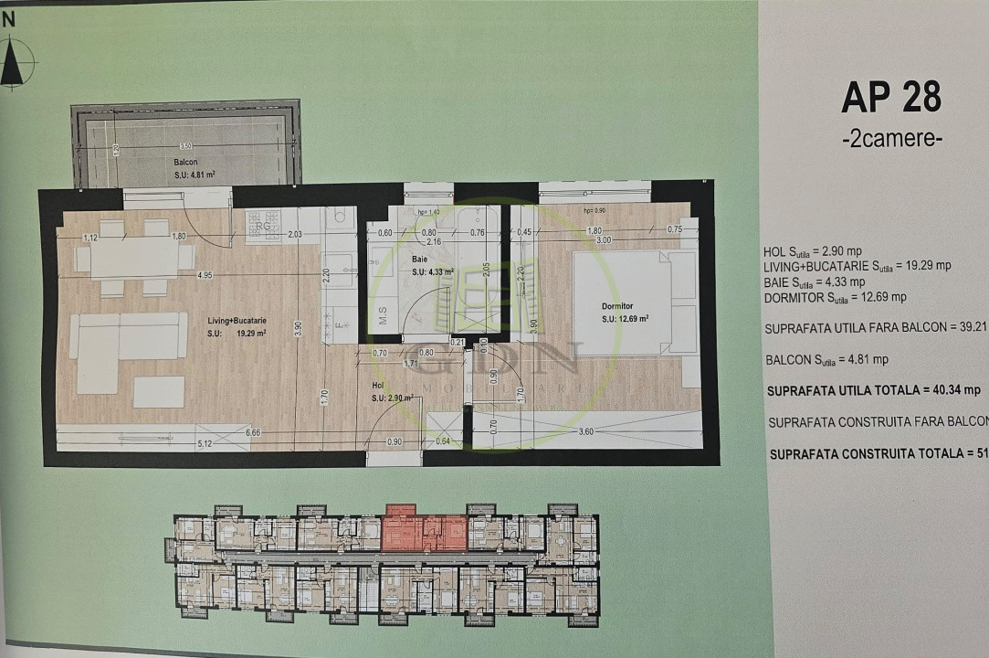 Apartament 2 camere | Otopeni | Complet mobilat și utilat | 2026