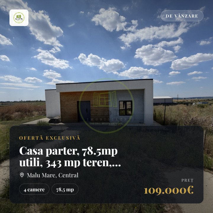 Casa parter, 78.5mp utili, 343 mp teren, Preajba, zona Selgros