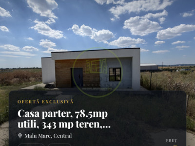 Casa parter, 78.5mp utili, 343 mp teren, Preajba, zona Selgros