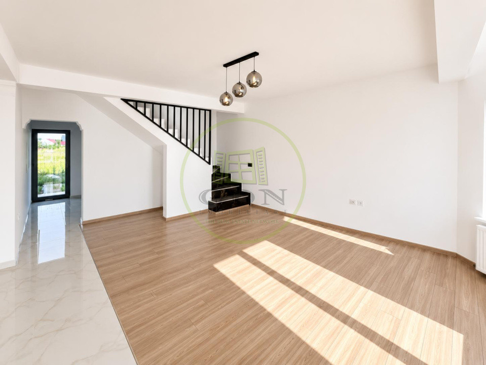 Casă P+1, 5 camere, 135 mp utili | Terasă 20 mp | Tamași – Corbeanca | 1.050 €/l