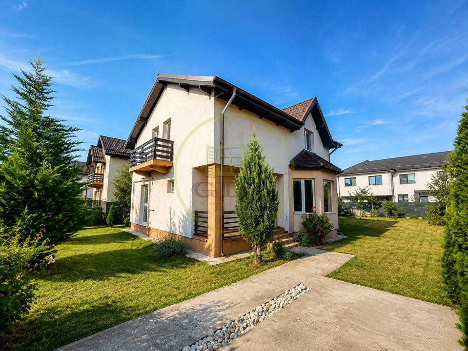 Casă 4 camere | 115 mp utili | Curte 500 mp | Terasă 24 mp | Corbeanca – Ostratu