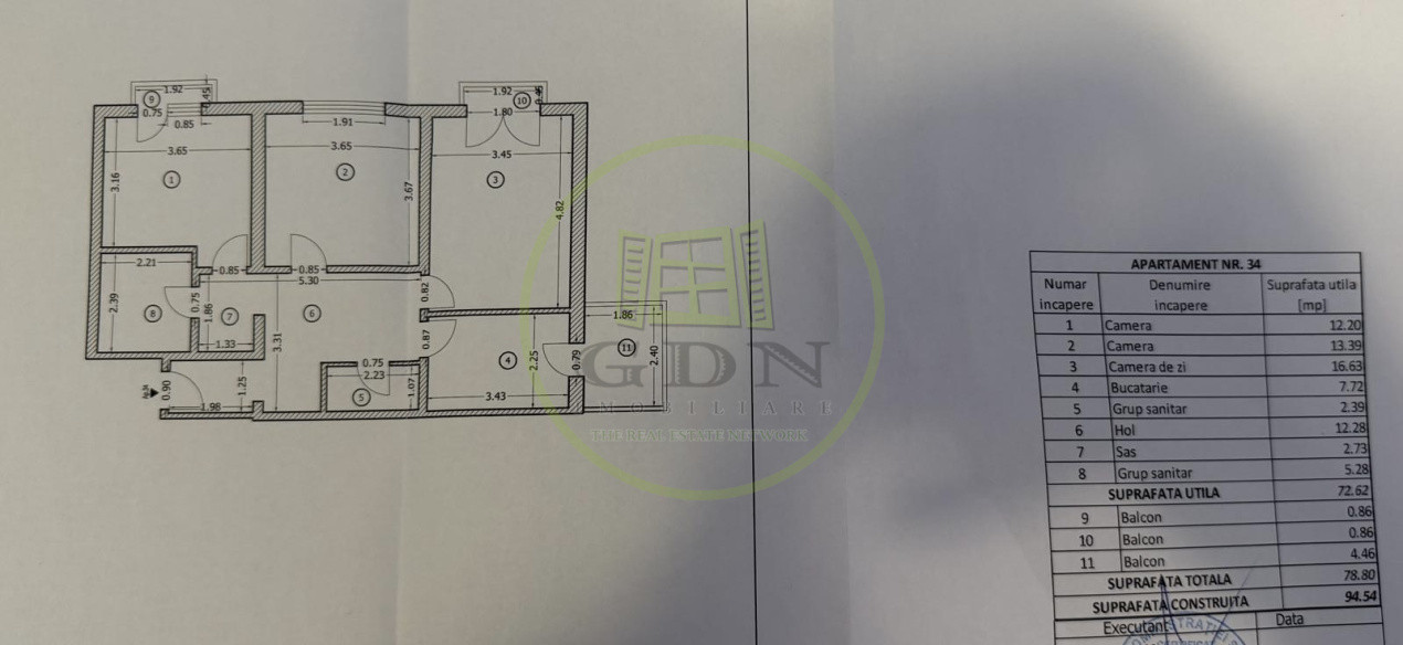 Apartament 3 camere | Șoseaua Alexandriei | 78,80 mp | 134800 Euro