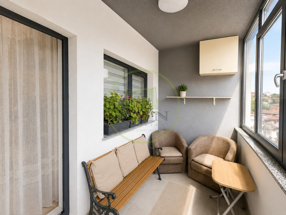 Apartament 2 camere | 47,9 mp + balcon 9,9 mp | Etaj 1/3 | Centrală proprie