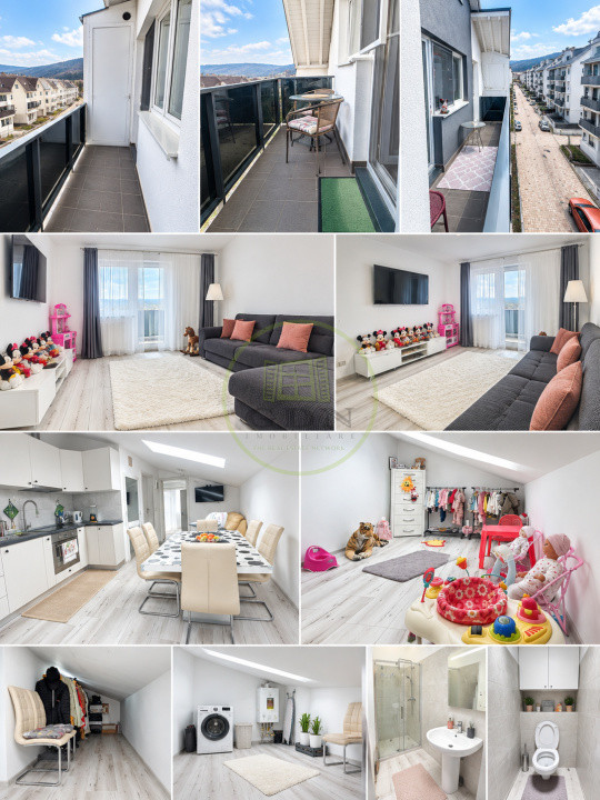 Vând apartament 3 camere Râșnov