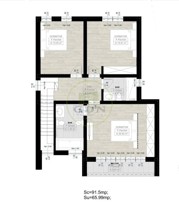 Casa D+P+1, 170 mp utili, 270 mp teren, zona Amaradia
