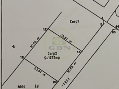 Teren intravilan, 1036mp, zona Banul Maracine, Carcea