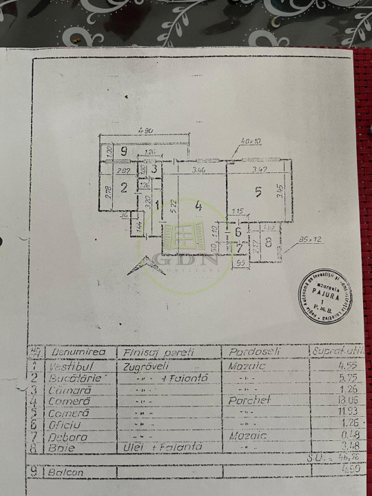 Apartament 2 camere | 46,76 mp utili | Balcon | Ion Mihalache