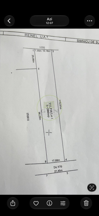 Teren intravilan, 2060mp, sat Lesile, Simnicul de Sus