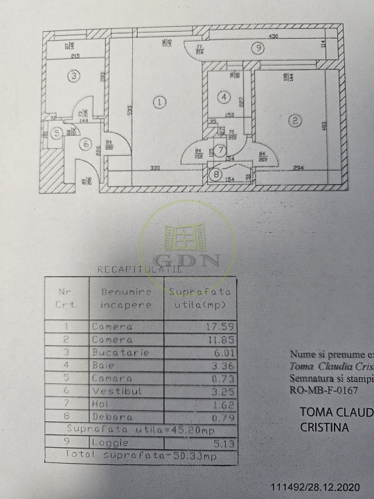 Apartament 2 Camere | Lujerului | Etaj 7 | 50,33 mp | Mobilat & Utilat