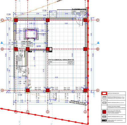 Spatiu comercial, S+P, 147.2mp utili, vitrina, cartier Brazda, zona Consul