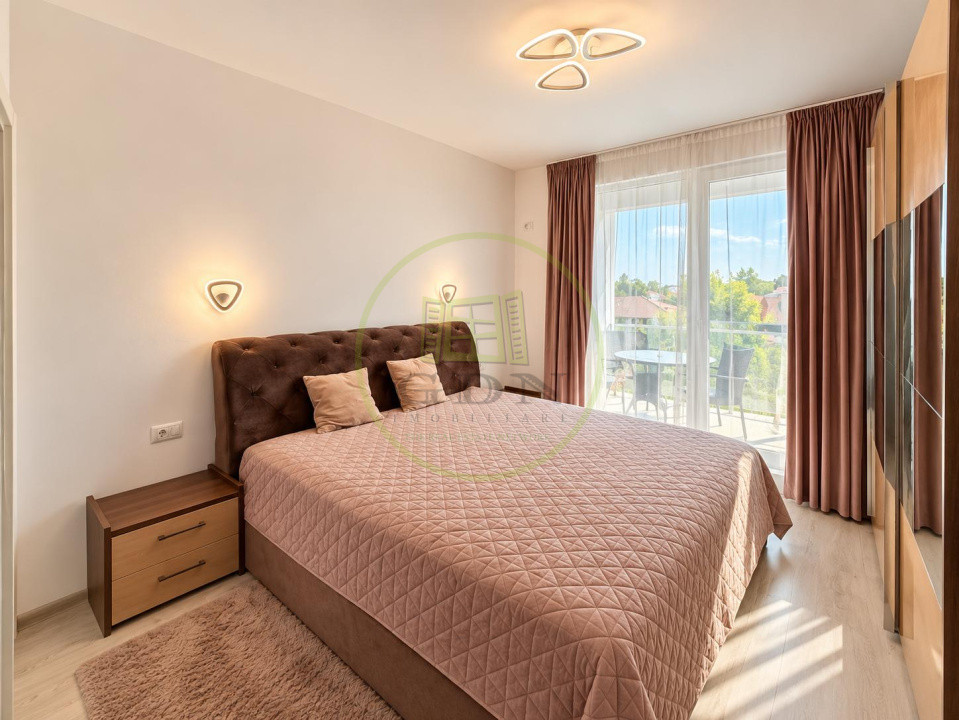 2 CAMERE PREMIUM | VEDERE LAC GRIVIȚA | 57 MP | 2 BĂI | DRESSING | BALCON 6 MP |