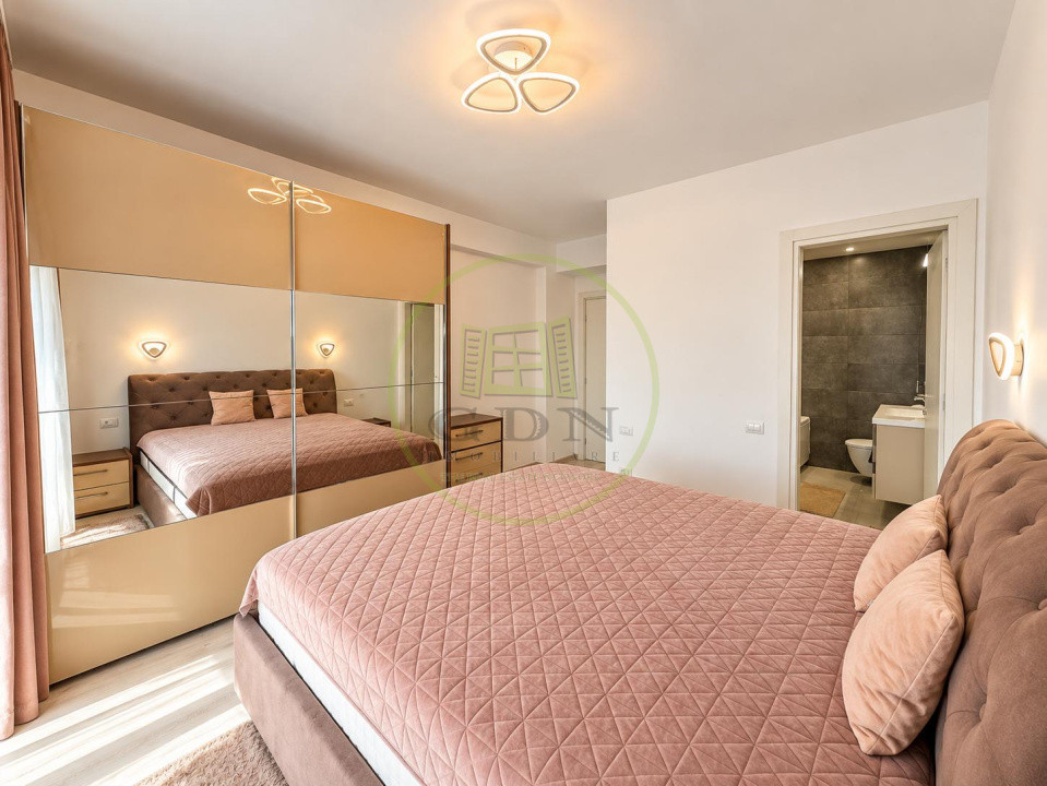 2 CAMERE PREMIUM | VEDERE LAC GRIVIȚA | 57 MP | 2 BĂI | DRESSING | BALCON 6 MP |