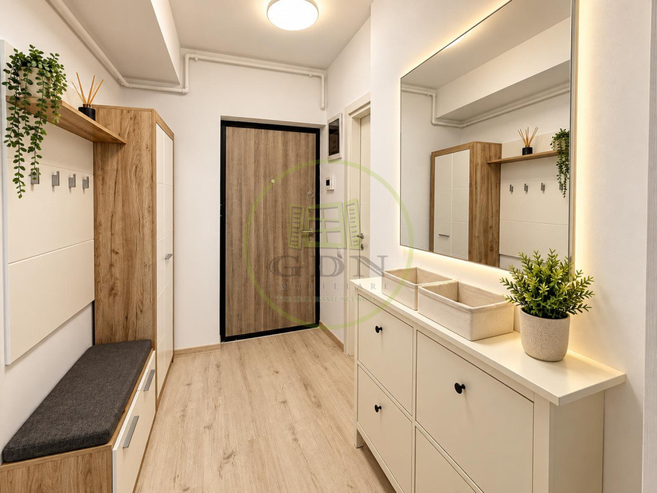 2 CAMERE PREMIUM | VEDERE LAC GRIVIȚA | 57 MP | 2 BĂI | DRESSING | BALCON 6 MP |
