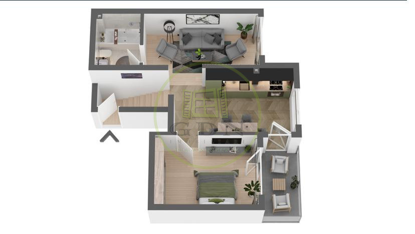 Oportunitate! Apart. cu 2 camere, 45 mp., Apahida, 73290 EUR
