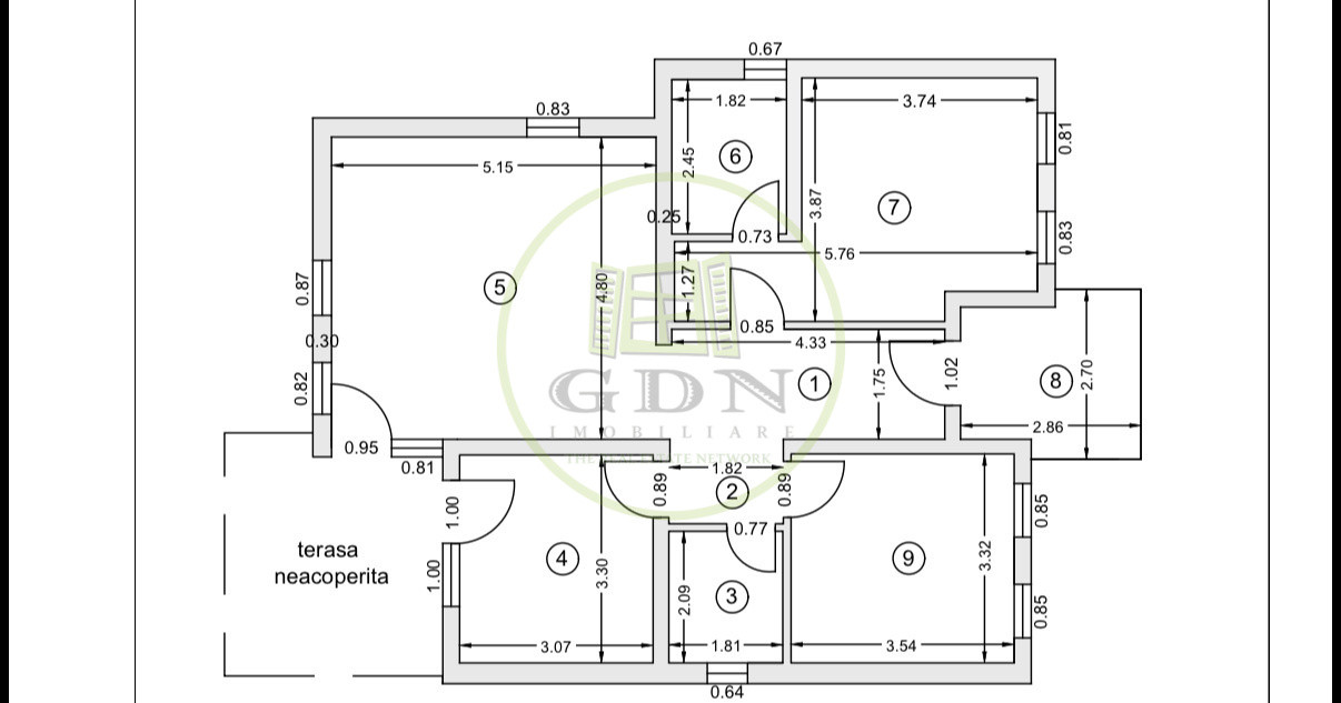 Casa parter, 80.6mp utili, 350mp teren, Preajba zona Damila