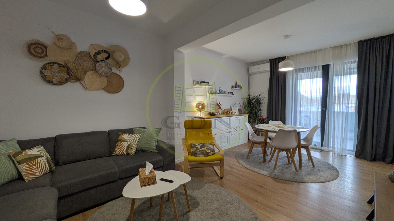SIBIU, ZONA KOGĂLNICEANU, 55,20 mp, 2 CAMERE, LOGIE 13 MP, PARCARE SUBTERANĂ