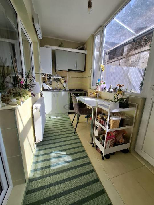 Sibiu, Zona Belvedere, 45,63 mp, apartament cu nișă de dormit, si o mică grădină
