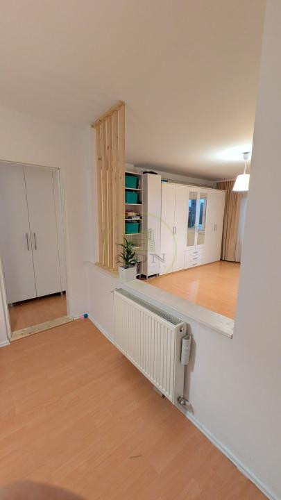 Sibiu, Zona Belvedere, 45,63 mp, apartament cu nișă de dormit, si o mică grădină