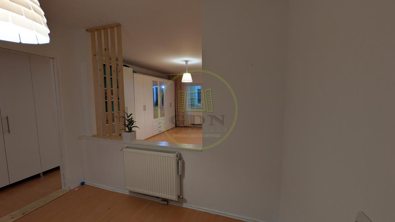 Sibiu, Zona Belvedere, 45,63 mp, apartament cu nișă de dormit, si o mică grădină