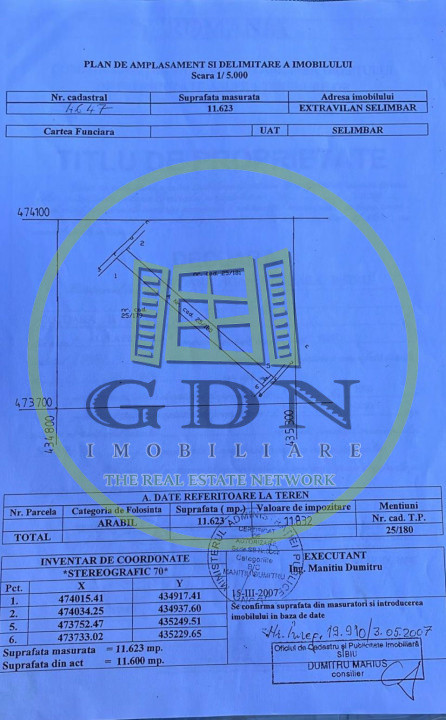 Vand Teren Extravilan, 11.600 mp, Ideal constructie P+4