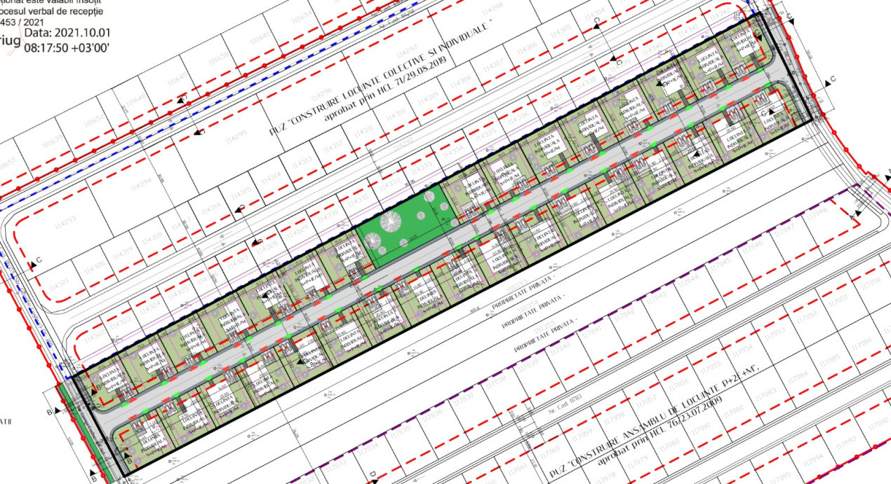 Teren intravilan Sanpetru, Str. George Cosbuc, PUZ aprobat