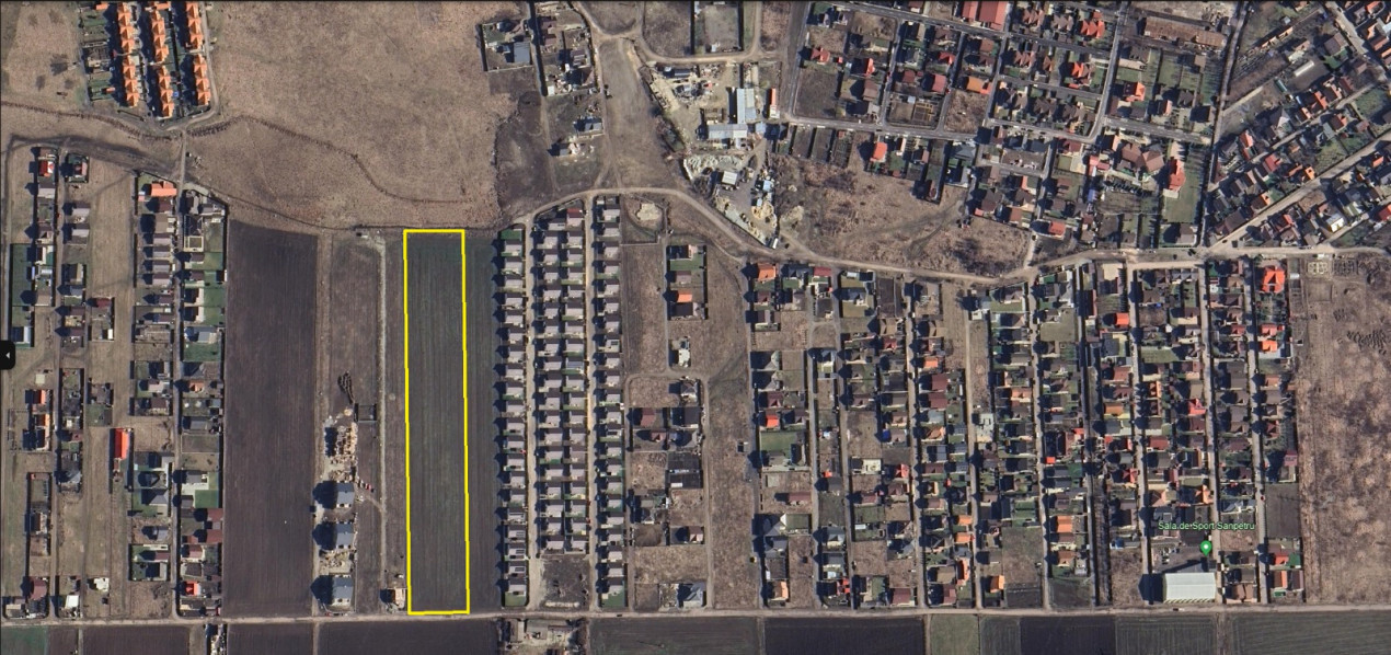 Teren intravilan Sânpetru-Brașov, Str. George Coșbuc, PUZ aprobat!