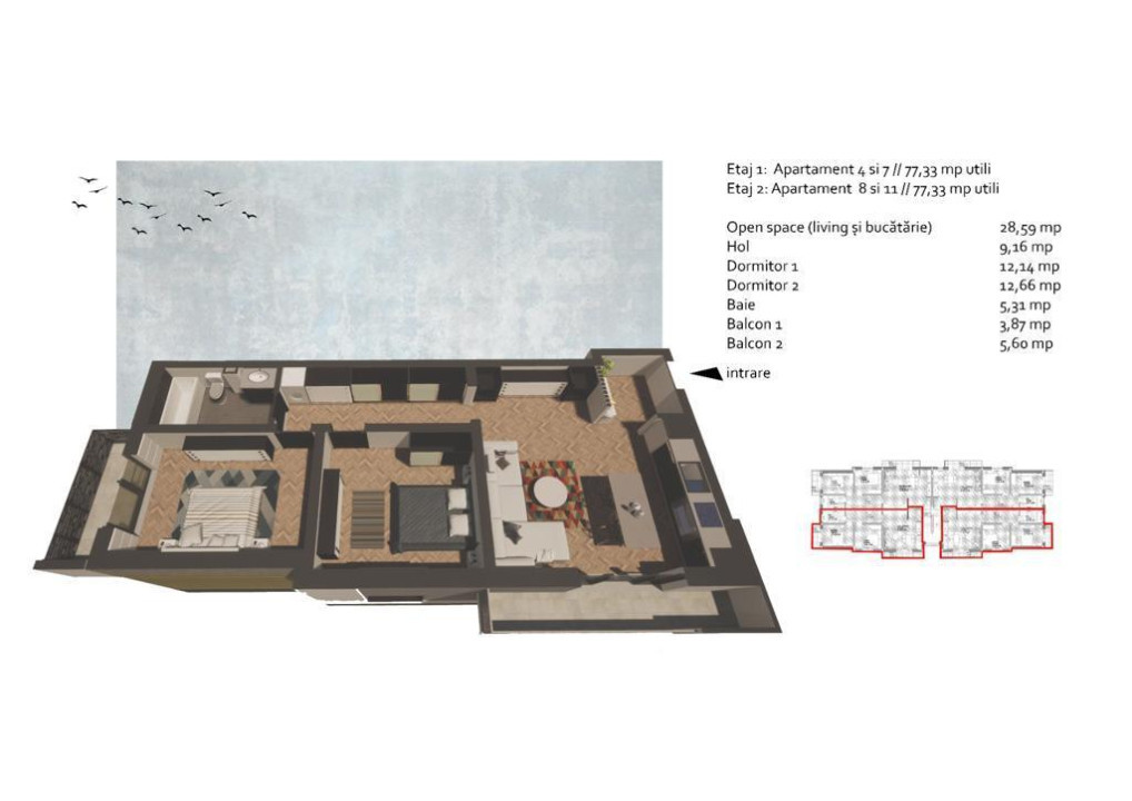 Apartamente de vânzare în Tăuții Măgherăuș - proiect finalizat