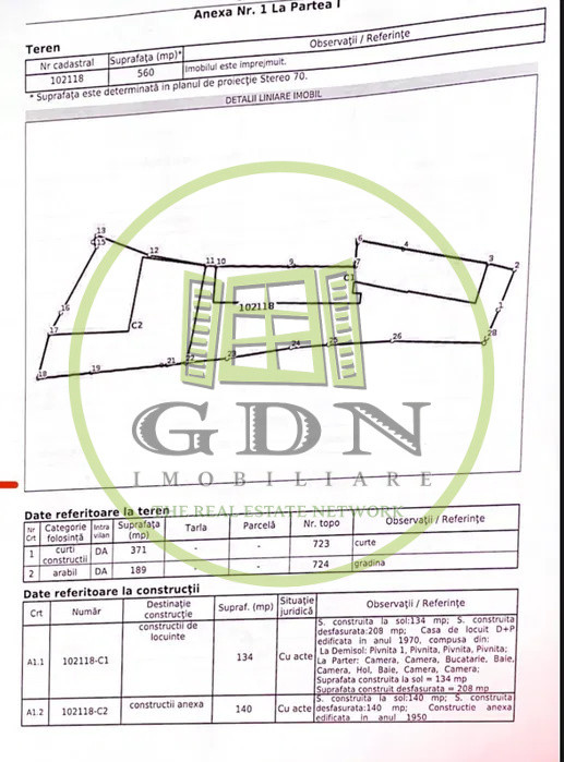 Casa 3 camere-110mp utili cu teren 560mp, vanzare in Gura Raului.