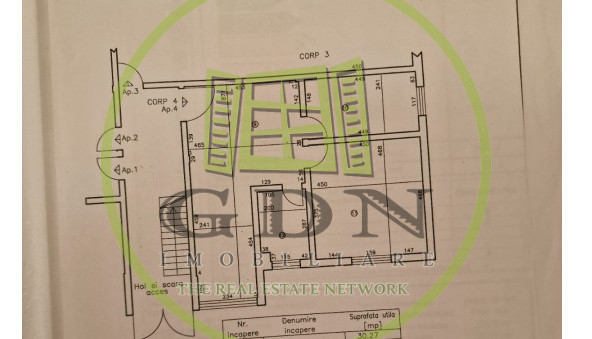 Apartament 3 camere, Bilateral , 67,75mp, cartier Lascar Catargiu, zona Stadion